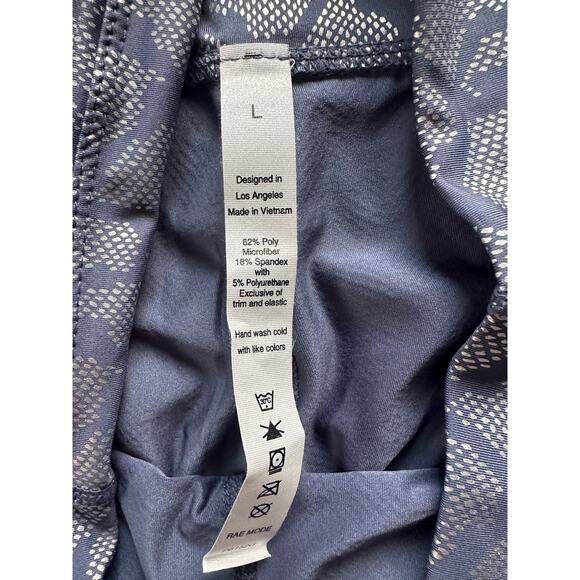 Silver Shine Print Leggings Large - Picture 3 of 3